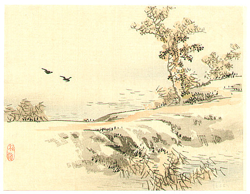 Bairei Kono 1844-1895 - Riverside