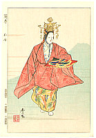 Hideyo Matsuno fl.ca. 1970s - Hagoromo - Twelve Months of Noh Pictures - artelino Art Auctions. Hideyo Matsuno fl.ca. 1970s - Hagoromo - Twelve Months of Noh Pictures