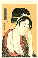Utamaro Kitagawa 1750-1806 - Beauty in the Northern Province - artelino Art Auctions. Utamaro Kitagawa 1750-1806 - Beauty in the Northern Province