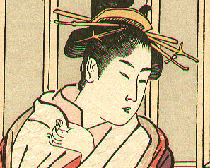 Kiyonaga Torii 1752-1815 - Looking at the Snow