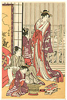 Kiyonaga Torii 1752-1815 - Looking at the Snow - artelino Art Auctions. Kiyonaga Torii 1752-1815 - Looking at the Snow