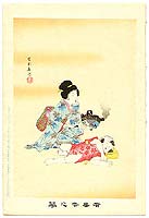 Shuntei Miyagawa 1873-1914 - Nap - Yukiyo no Hana - artelino Art Auctions. Shuntei Miyagawa 1873-1914 - Nap - Yukiyo no Hana