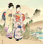 Shuntei Miyagawa 1873-1914 - Iris Garden - Yukiyo no Hana - artelino Art Auctions. Shuntei Miyagawa 1873-1914 - Iris Garden - Yukiyo no Hana