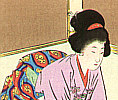 Shuntei Miyagawa 1873-1914 - Ironing - Yukiyo no Hana - artelino Art Auctions. Shuntei Miyagawa 1873-1914 - Ironing - Yukiyo no Hana
