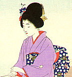 Shuntei Miyagawa 1873-1914 - Rose - Yukiyo no Hana - artelino Art Auctions. Shuntei Miyagawa 1873-1914 - Rose - Yukiyo no Hana