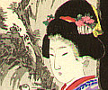 Shuntei Miyagawa 1873-1914 - Picture Screen - Yukiyo no Hana - artelino Art Auctions. Shuntei Miyagawa 1873-1914 - Picture Screen - Yukiyo no Hana