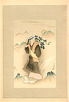 Usen Ogawa 1868-1938 - Lady on a Cloud - artelino Art Auctions. Usen Ogawa 1868-1938 - Lady on a Cloud
