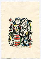 Sadao Watanabe 1913-1996 - Christmas - Story of the Bible - artelino Art Auctions. Sadao Watanabe 1913-1996 - Christmas - Story of the Bible