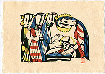 Sadao Watanabe 1913-1996 - Christmas - Story of the Bible - artelino Art Auctions. Sadao Watanabe 1913-1996 - Christmas - Story of the Bible