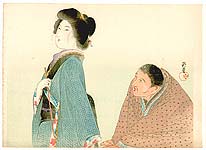 Hideharu active early 20th C. - Conversation - artelino Art Auctions. Hideharu active early 20th C. - Conversation
