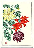Hodo Nishimura active 1930s - Dahlias - artelino Art Auctions. Hodo Nishimura active 1930s - Dahlias