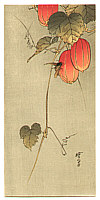 Gyosui Kawanabe 1868-1935 - Bee and Red Fruits - artelino Art Auctions. Gyosui Kawanabe 1868-1935 - Bee and Red Fruits