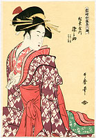 Utamaro Kitagawa 1750-1806 - Beauty Somenosuke - artelino Art Auctions. Utamaro Kitagawa 1750-1806 - Beauty Somenosuke