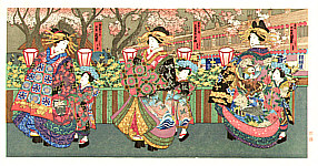 Yoshitora Utagawa active ca. 1840-1880 - Beauty Parade - artelino Art Auctions. Yoshitora Utagawa active ca. 1840-1880 - Beauty Parade