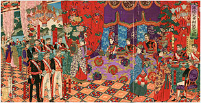 Nobukazu Watanabe 1874-1944 - Silver Anniversary of Emperor and Empress Meiji - artelino Art Auctions. Nobukazu Watanabe 1874-1944 - Silver Anniversary of Emperor and Empress Meiji