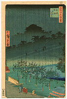 Hiroshige II Utagawa 1829-1869 - Akasaka - One Hundred Famous View of Edo - artelino Art Auctions. Hiroshige II Utagawa 1829-1869 - Akasaka - One Hundred Famous View of Edo