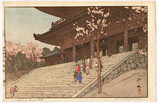Hiroshi Yoshida 1876-1950 - Chion-in Temple (Jizuri) - artelino Art Auctions. Hiroshi Yoshida 1876-1950 - Chion-in Temple (Jizuri)