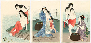 Utamaro Kitagawa 1750-1806 - Abalone Divers - artelino Art Auctions. Utamaro Kitagawa 1750-1806 - Abalone Divers