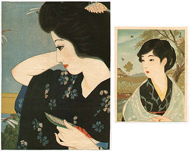 Eiho Hirezaki 1881-1968 - Lithograph Kuchi-e - 2 - artelino Art Auctions. Eiho Hirezaki 1881-1968 - Lithograph Kuchi-e - 2