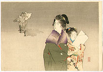 Toshimine Tsutsui 1863-1934 - Mother and Child - artelino Art Auctions. Toshimine Tsutsui 1863-1934 - Mother and Child