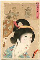 Chikanobu Toyohara 1838-1912 - An'ei - Jidai Kagami - artelino Art Auctions. Chikanobu Toyohara 1838-1912 - An'ei - Jidai Kagami