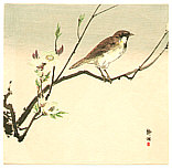 Seiko active ca. 1890 - 1900 - Bird and White Blossoms - artelino Art Auctions. Seiko active ca. 1890 - 1900 - Bird and White Blossoms
