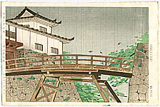 Hideo Nishiyama born 1911 - Hikone Castle - artelino Art Auctions. Hideo Nishiyama born 1911 - Hikone Castle