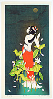 Ryusei Okamoto born 1949 - White Fox - Moonlight, No.1 - artelino Art Auctions. Ryusei Okamoto born 1949 - White Fox - Moonlight, No.1