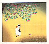 Ryusei Okamoto born 1949 - Camellia and Cats, No.1 - artelino Art Auctions. Ryusei Okamoto born 1949 - Camellia and Cats, No.1