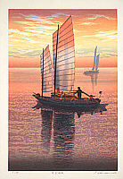 Ryusei Okamoto born 1949 - Evening Glow - A - artelino Art Auctions. Ryusei Okamoto born 1949 - Evening Glow - A