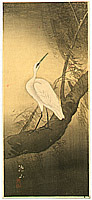 Sozan Ito 1884-? - White Egret - artelino Art Auctions. Sozan Ito 1884-? - White Egret
