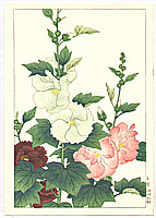 Hodo Nishimura active 1930s - Hollyhock - artelino Art Auctions. Hodo Nishimura active 1930s - Hollyhock