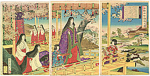 Nobukazu Watanabe 1874-1944 - Poetess Komachi - artelino Art Auctions. Nobukazu Watanabe 1874-1944 - Poetess Komachi