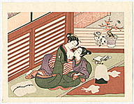Harunobu Suzuki 1724-1770 - Cotton Spinning - artelino Art Auctions. Harunobu Suzuki 1724-1770 - Cotton Spinning