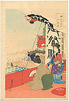 Gekko Ogata 1859-1920 - Viewing Festival - Fujin Fuzoku Zukushi - artelino Art Auctions. Gekko Ogata 1859-1920 - Viewing Festival - Fujin Fuzoku Zukushi