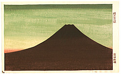 Masao Maeda 1904-1974 - Mt Fuji in the Sunset Sky - artelino Art Auctions. Masao Maeda 1904-1974 - Mt Fuji in the Sunset Sky