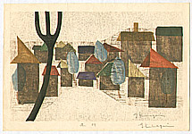 Goro Kumagai born 1932 - Buildings - artelino Art Auctions. Goro Kumagai born 1932 - Buildings