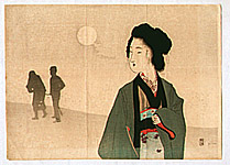 Eisen Tomioka 1864-1905 - Silhouttes - artelino Art Auctions. Eisen Tomioka 1864-1905 - Silhouttes