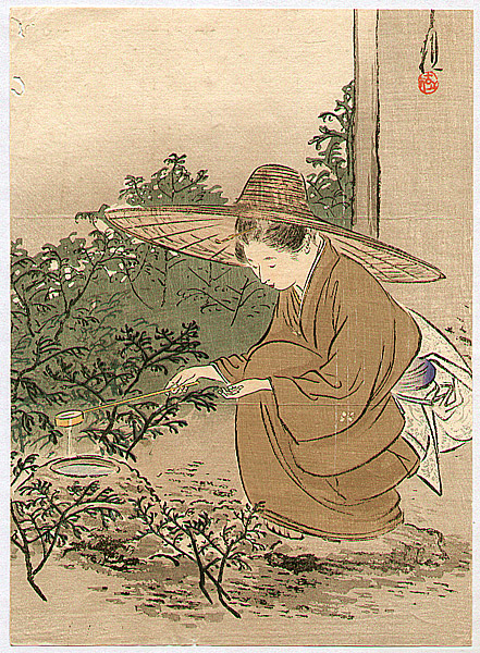 Gekko Ogata 1859-1920 - Bijin Preparing Tea Ceremony - artelino Art Auctions. Gekko Ogata 1859-1920 - Bijin Preparing Tea Ceremony