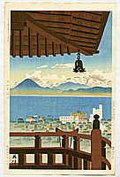 Hideo Nishiyama born 1911 - Mii Temple - artelino Art Auctions. Hideo Nishiyama born 1911 - Mii Temple