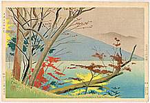 Sadanosuke Goto active in 1940s - Lake Chuzenji in Autumn - artelino Art Auctions. Sadanosuke Goto active in 1940s - Lake Chuzenji in Autumn