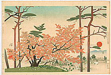 Shinso Mizuno fl.ca. 1940-50 - View of Kyoto - artelino Art Auctions. Shinso Mizuno fl.ca. 1940-50 - View of Kyoto