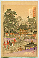 Gekko Ogata 1859-1920 - Toshogu Shrine - Gekko's Sketch - artelino Art Auctions. Gekko Ogata 1859-1920 - Toshogu Shrine - Gekko's Sketch