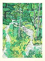 Fumio Kitaoka born 1918 - Creek in a Forest - artelino Art Auctions. Fumio Kitaoka born 1918 - Creek in a Forest
