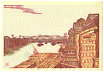 Masao Maeda 1904-1974 - Fukagawa Lamber Yard - artelino Art Auctions. Masao Maeda 1904-1974 - Fukagawa Lamber Yard