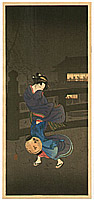 Hiroaki Takahashi 1871-1945 - Cold Winter Wind - artelino Art Auctions. Hiroaki Takahashi 1871-1945 - Cold Winter Wind