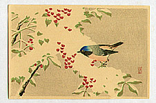 Sozan Ito 1884-? - Bird on a Snow Covered Branch - artelino Art Auctions. Sozan Ito 1884-? - Bird on a Snow Covered Branch