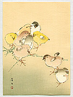 Hobun Kikuchi 1862-1918 - Pastel Chicken - artelino Art Auctions. Hobun Kikuchi 1862-1918 - Pastel Chicken