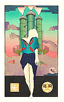 Ryusei Okamoto born 1949 - Ukiyo-e Today, No.7 - artelino Art Auctions. Ryusei Okamoto born 1949 - Ukiyo-e Today, No.7