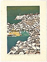 Gagyu Ueda born 1921 - Fishing Harbor - artelino Art Auctions. Gagyu Ueda born 1921 - Fishing Harbor
